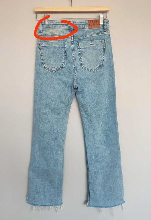 Jeansowe dzwony Zara High Waist