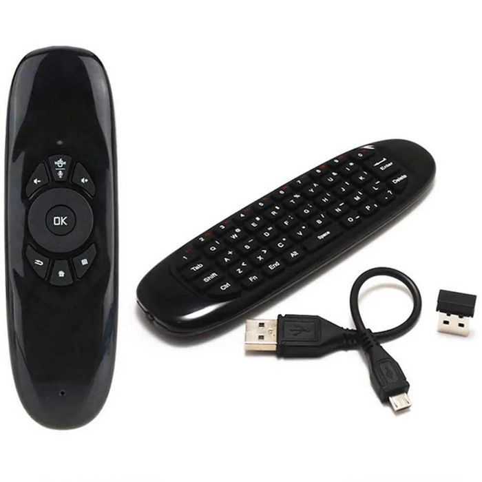 Comando Air Mouse 3 em 1 Teclado Sem Fios Recarregável – Novo