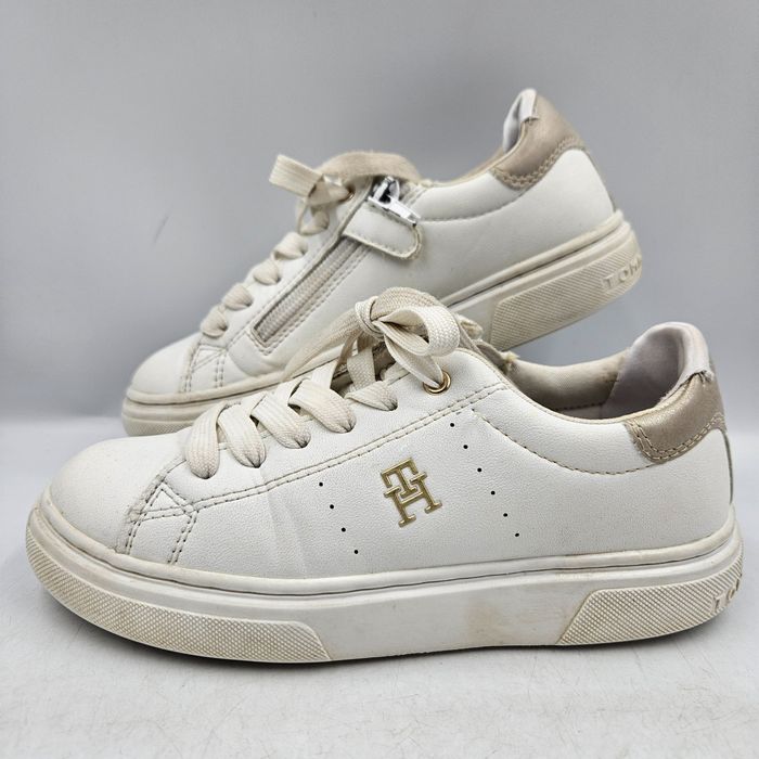 Buty Sportowe Sneakersy Damskie Tommy Hilfiger Białe Rozmiar 32