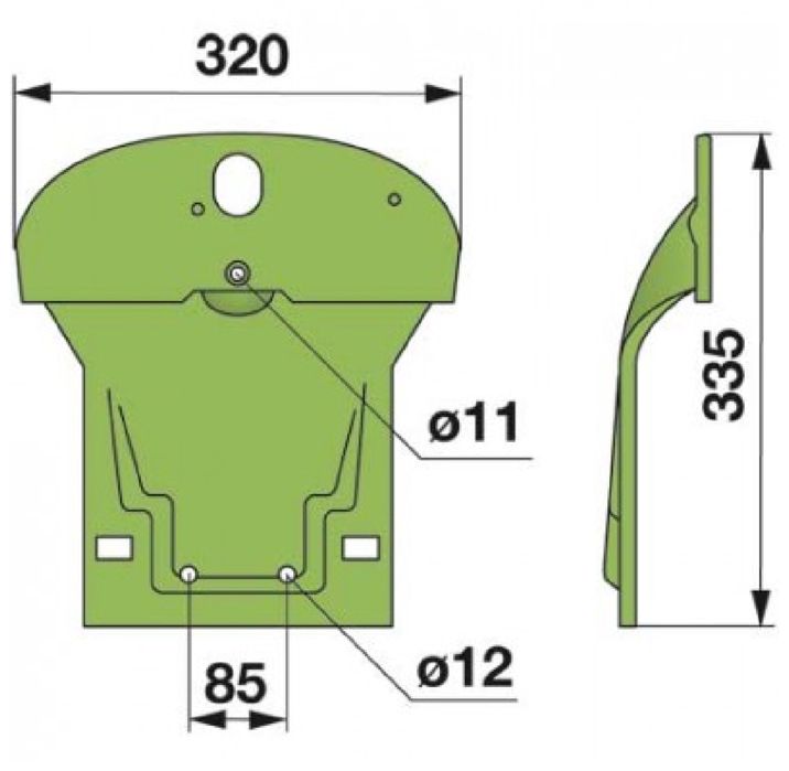 Płoza kosiarki dyskowej Krone 139666.3