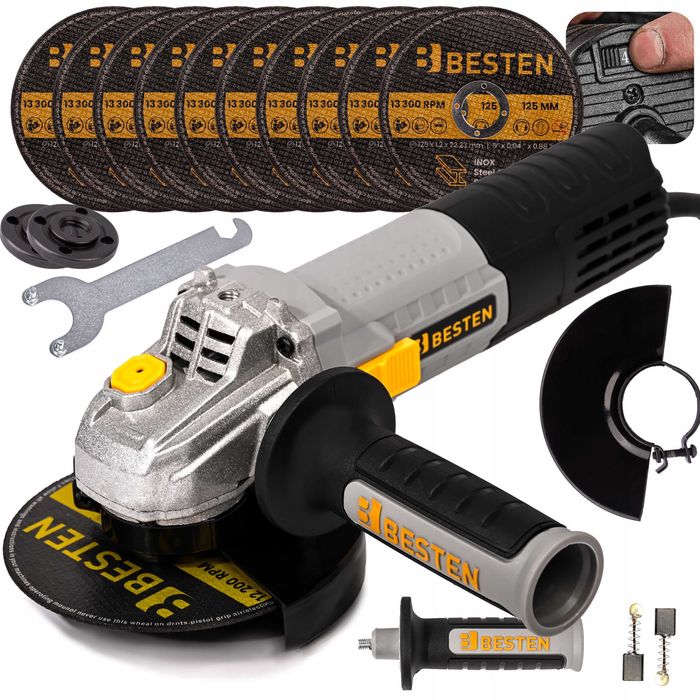 Kątówka do metalu i betonu 1300W 125mm