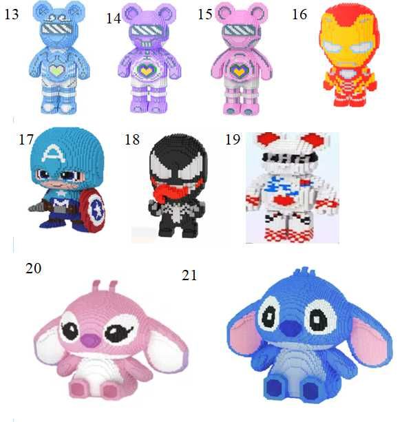 Игрушка Конструктор Magic Blocks Ведмедик Мишка Медвідь Светиться