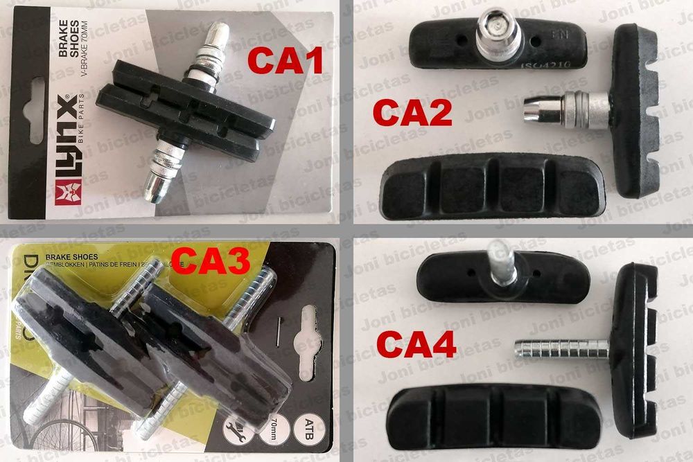 Travões V-Brake e cantilever de bicicleta