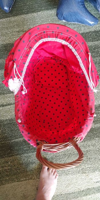 Wózek dla lalek wiklinowy