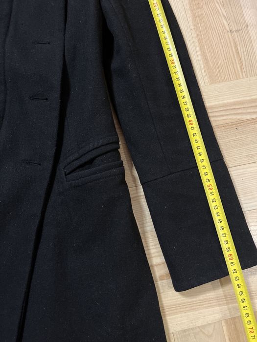 Troll welna plaszcz xS kurtka welniana S czarna zamek wool 36