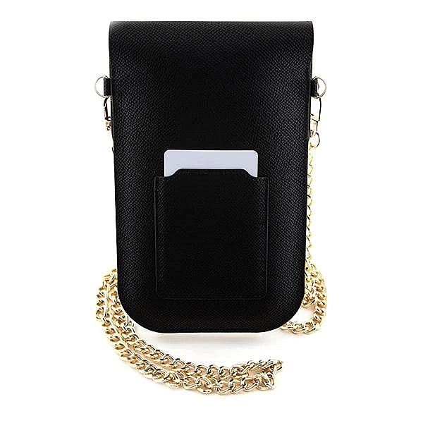 Torebka Hello Kitty Leather Metal Logo Chain - czarna