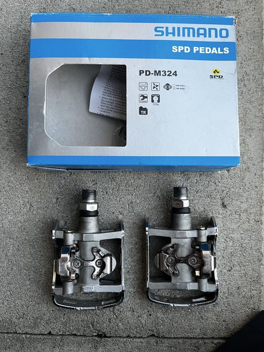 Pedały SPD Shimano PD-M324 + bloki