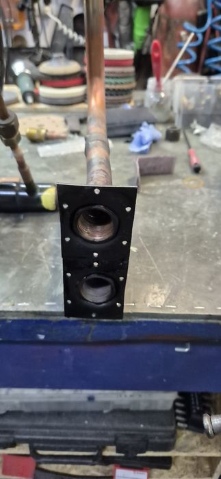 Wymiennik rurowy.woda freon. 14 kw miedziany