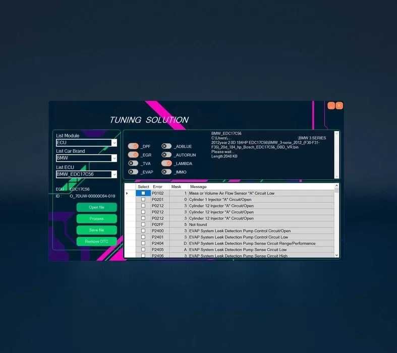 TUNING SOLUTION 2026 OFFLINE xdecoder swiftec winols ecm titanium davinci deluxe ekologia adblue scr egr