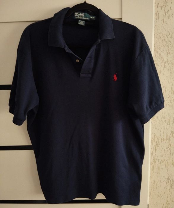 Ralph Lauren Koszulka Polo Granatowa 100% cotton Made in Sri Lanka