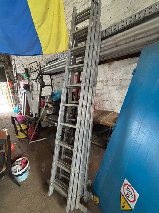 Драбина 3-секційна алюмінієва