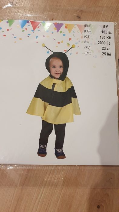 Stroj na bal pszczółka dla malucha