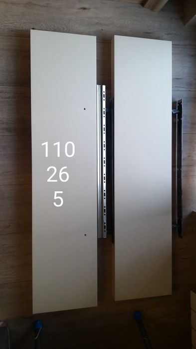 Półka biała na ścianę 110 cm