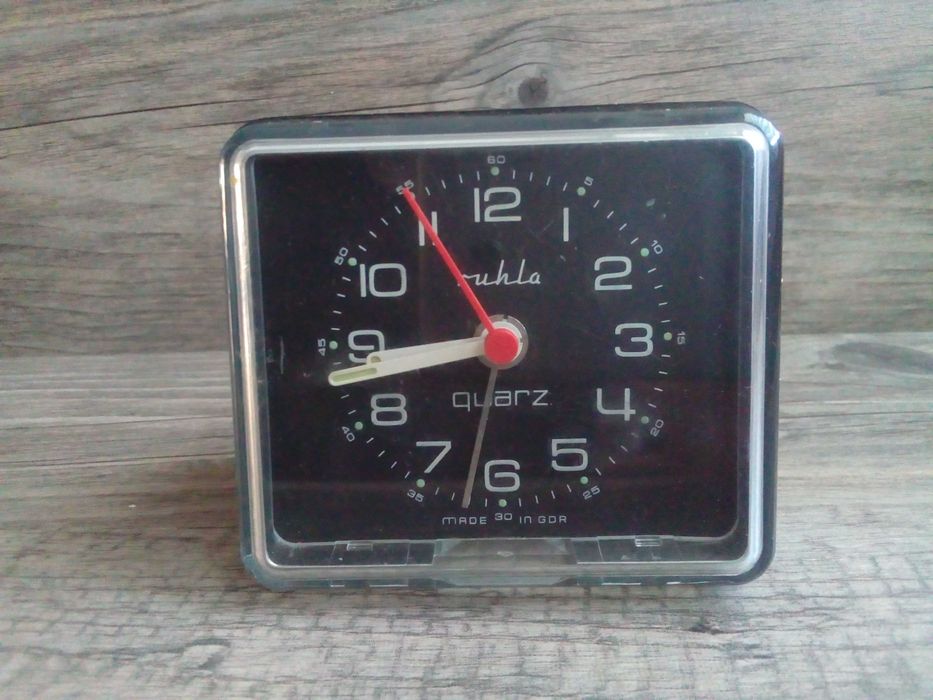 budzik ruhla quarz, made in gdr