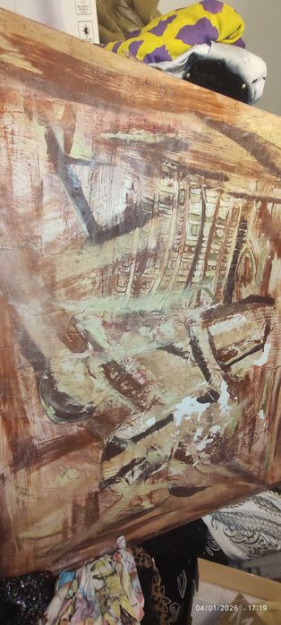 Tela bonita e com relevo, Assinada