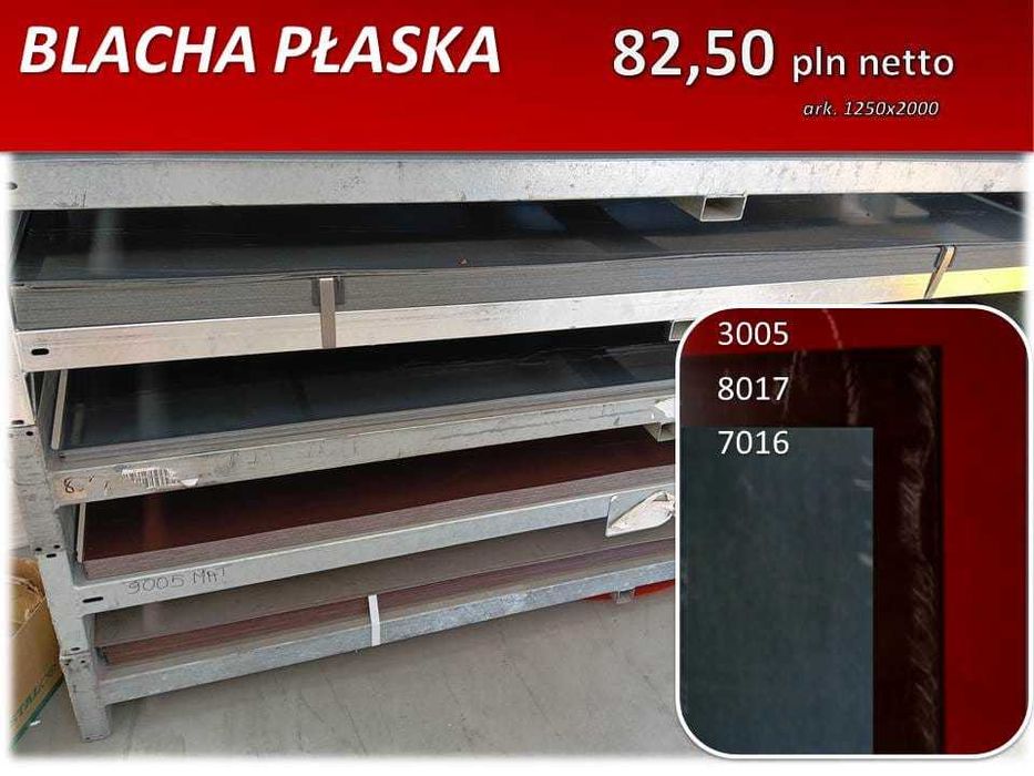 Blacha gładka obróbkowa/ obróbka