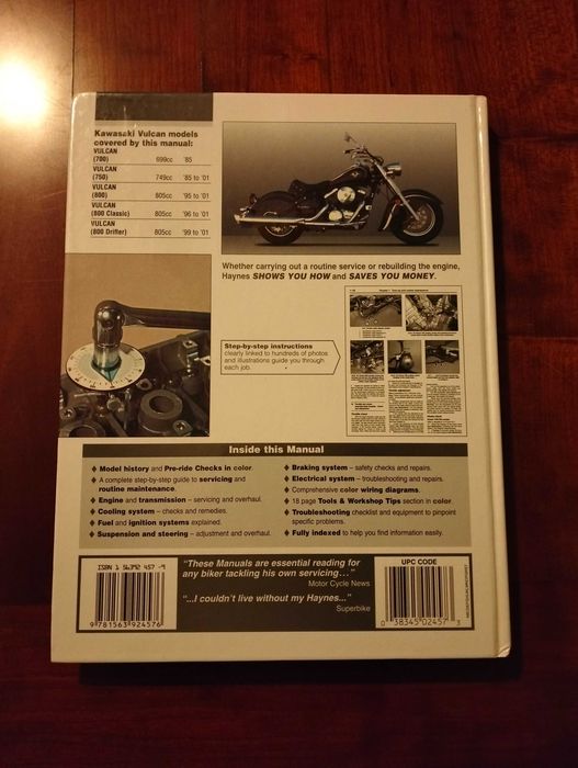 Haynes - Kawasaki Vulcan 700 / 750 / 800  (manual técnico)