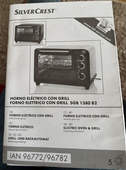 Forno eletrico silvercrest