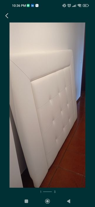 Cabeceira cama branca