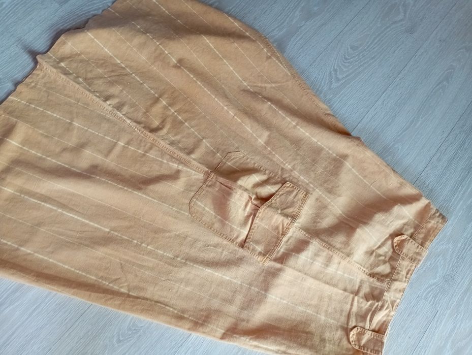 Lniana miodowa spudnica