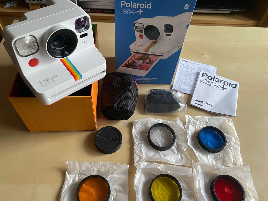 Polaroid Now + Aparat natychmiastowy+ filtry w zestawie