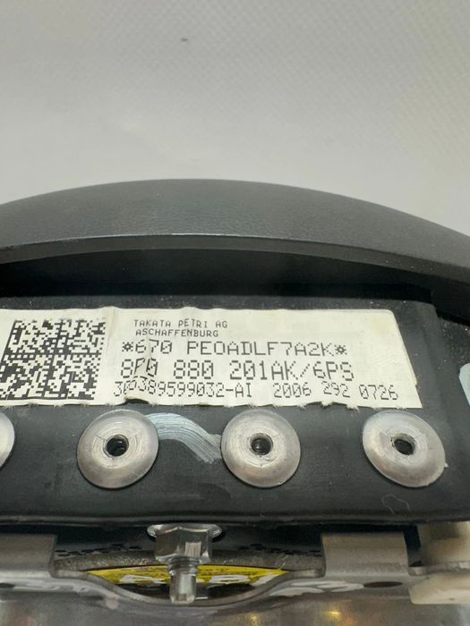 Airbag Volante Guiador Original Audi A3 8P 8P0880201AK 2003 - 2012