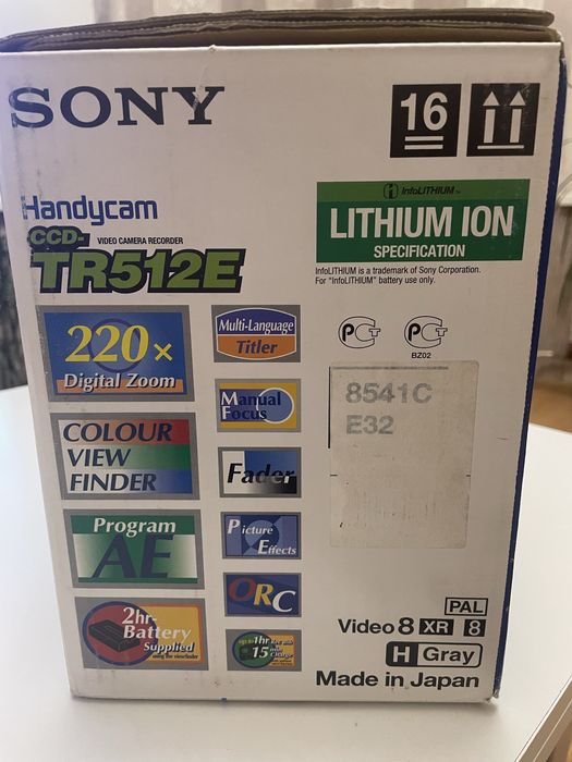 Sony Handycam CCD-TR512E - новая! Коллекционное состояние.