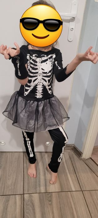 Strój kosciotrupka r. 110-122
