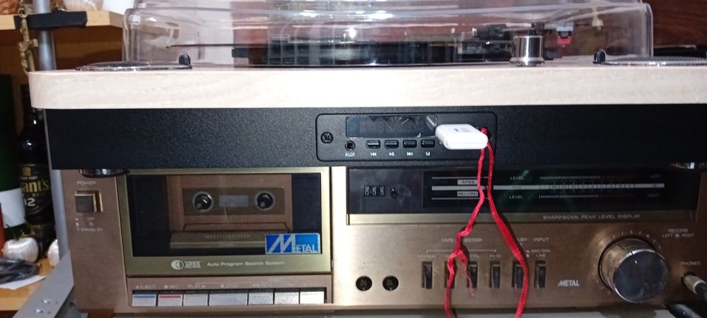 Radio gira discos cassetes amplificador SHARP