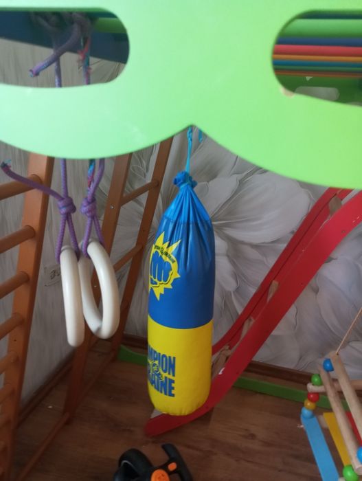 дитяча гірка та гойдалка