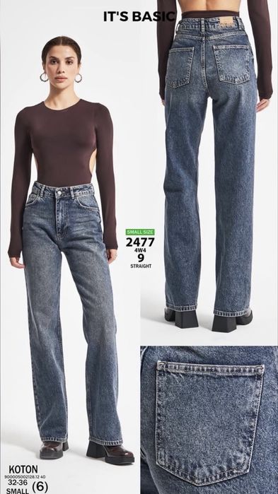 Джинси Straight Fit від It’s basic 36 p