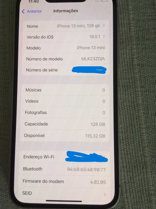 iphone 13 mini pink, 128 gb, impecável