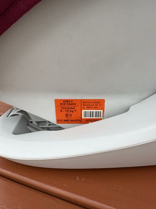 Fotelik Romer King II 9-18 kg