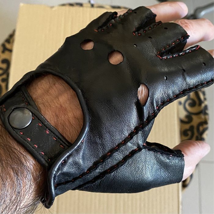 Luvas de condução unissexo (tam. 8) estilo “cabby” da LUVARIA ULISSES