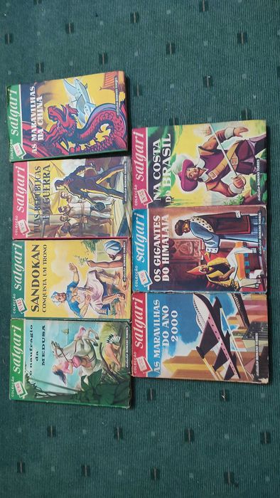 7 Livros de Emilio Salgari - Edição Romano Torres