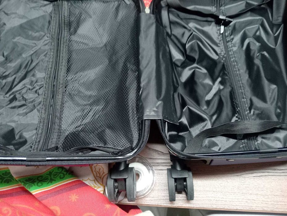 Conjunto 2 Malas Azuis NOVAS – Cabine+Média    – Cadeado c/ Senha