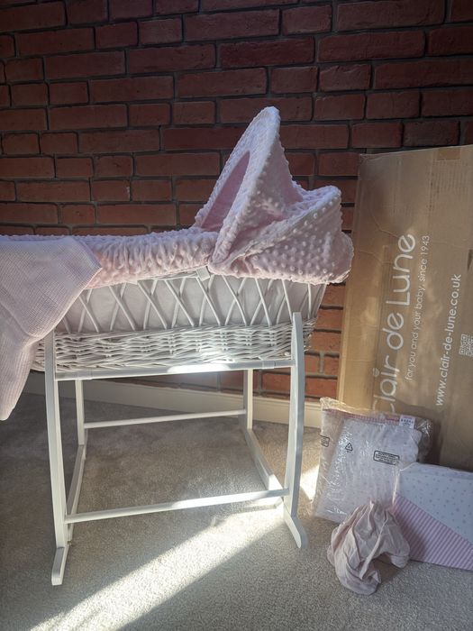 Kolyska kosz mojżesza bujany z budką Clair De Lune