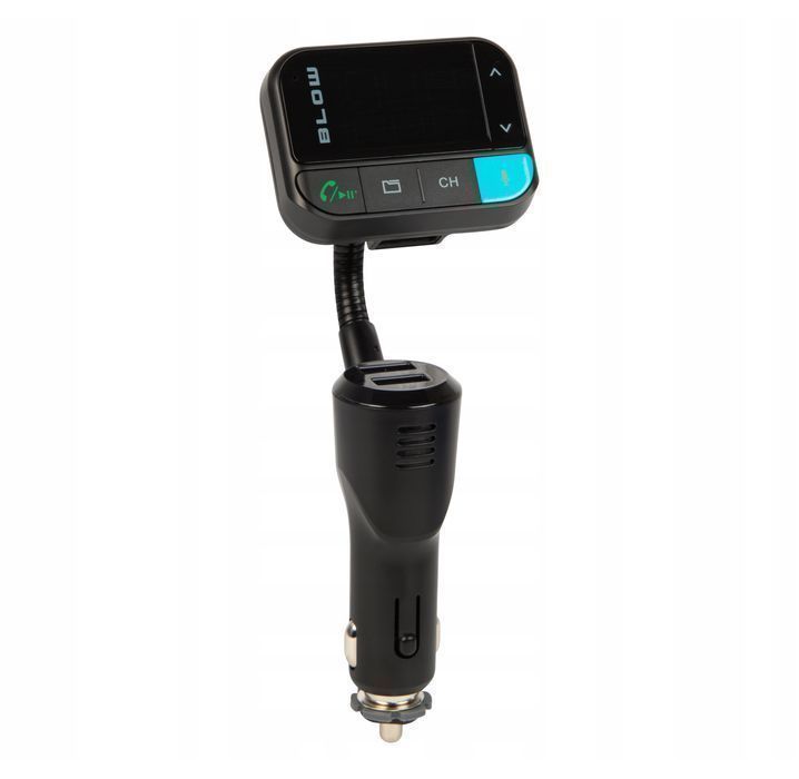 Transmiter FM zestaw głośnomówiący Bluetooth QC3.0 2,4A BLOW 74-165#
