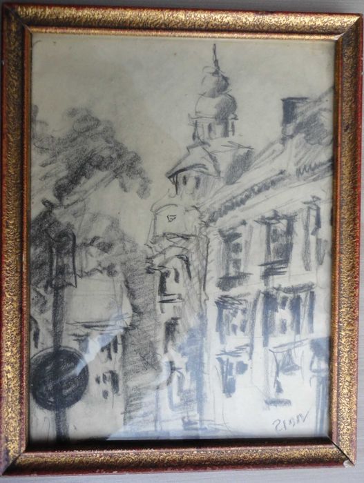 Zinn Grafika Sygnowany