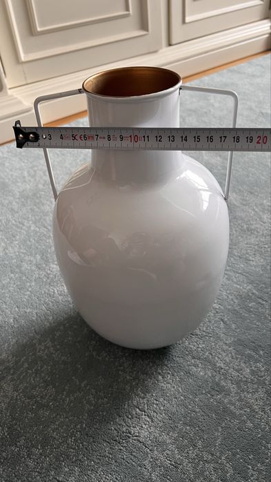 Vaso branco decorativo para flores