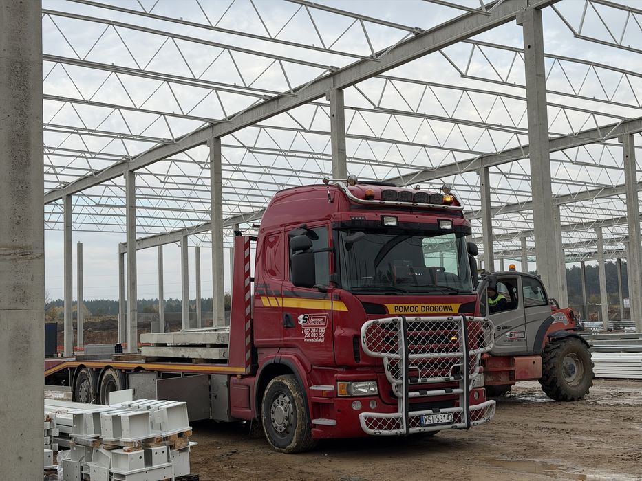 Najazd pomoc drogowa Scania