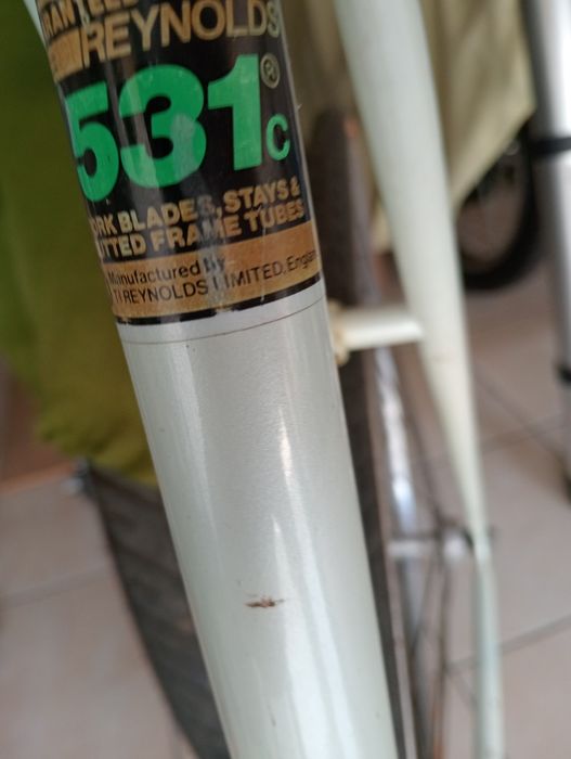 Quadro bicicleta raleich boa base para restauro