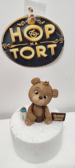Misio z masy cukrowej dekoracja figurka na tort