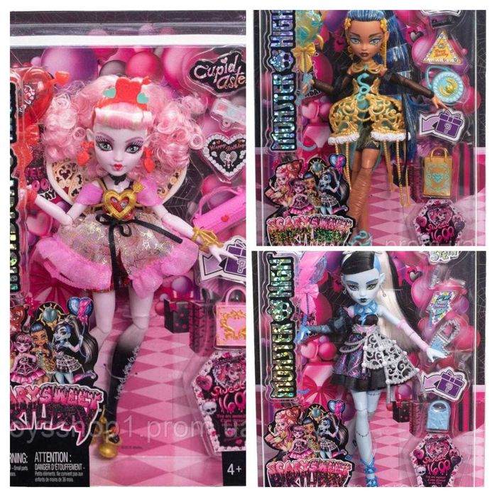 Лялька Monster High Scary Sweet Birthday Купід, Френкі, Клео , Cleo, Frankie, Cupid