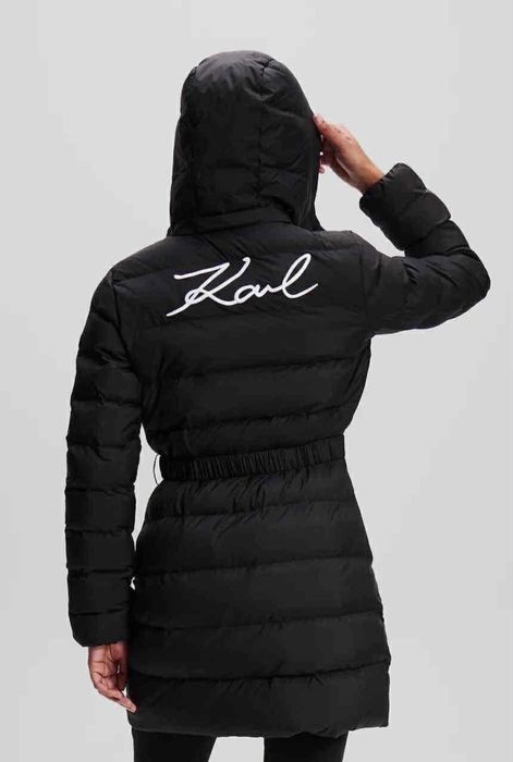 Пальто єврозима Карл Лагерфельд Karl Lagerfeld жіноче р.М беж