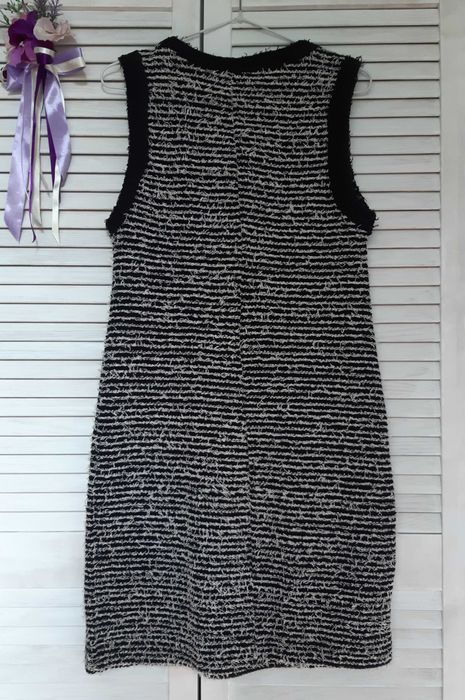 Платье травка, твид со смесевой шерстью mango