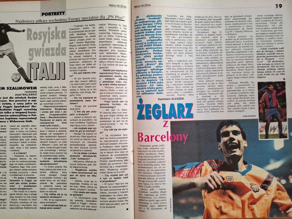 Miesięcznik "Piłka Nożna - plus" - rocznik 1994