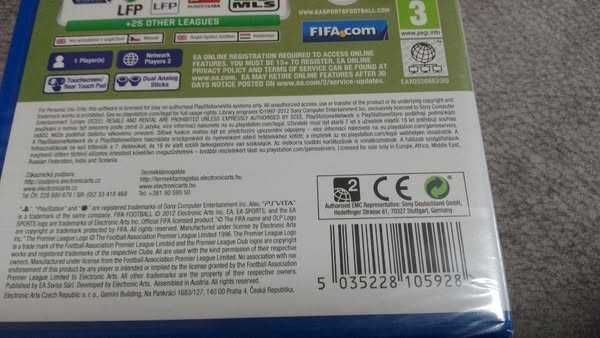PSVITA Fifa Football. новый, запечатан