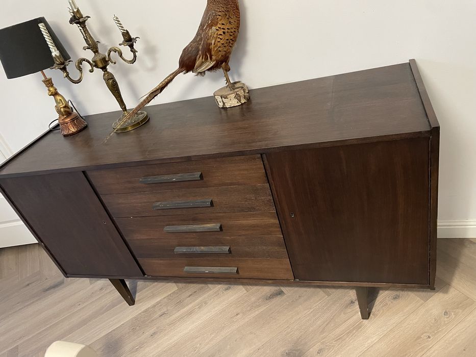 Komoda prl odnowiona szuflady i szafki