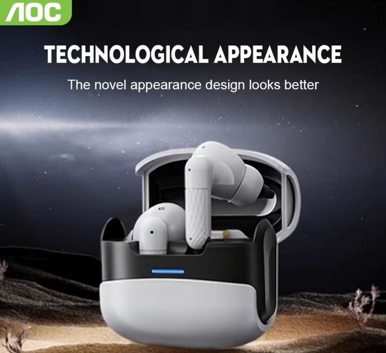 Безпровідні ,Bluetooth навушники AOC ACT1521 White